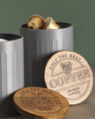 Wooden Lid Storage Tins Set Of 3