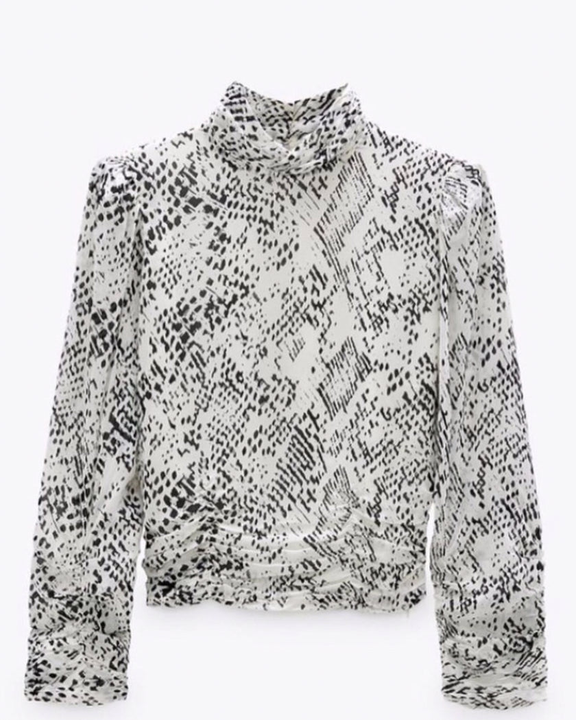Printed Cropped Top XL