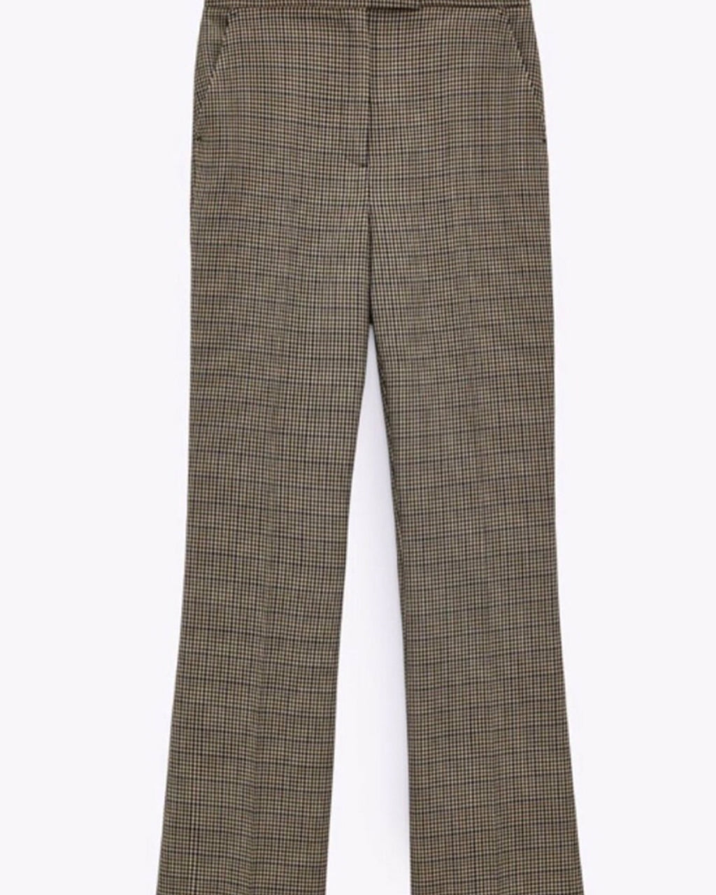Checked Flared Trousers in S, M, L