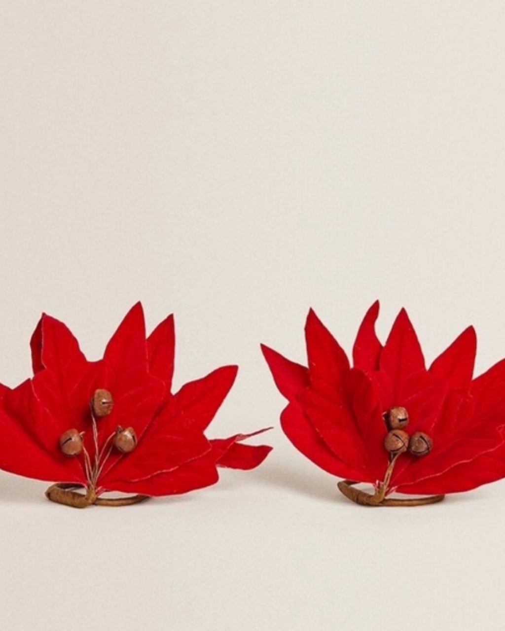 Floral Napkin Ring Holder Set Of 6