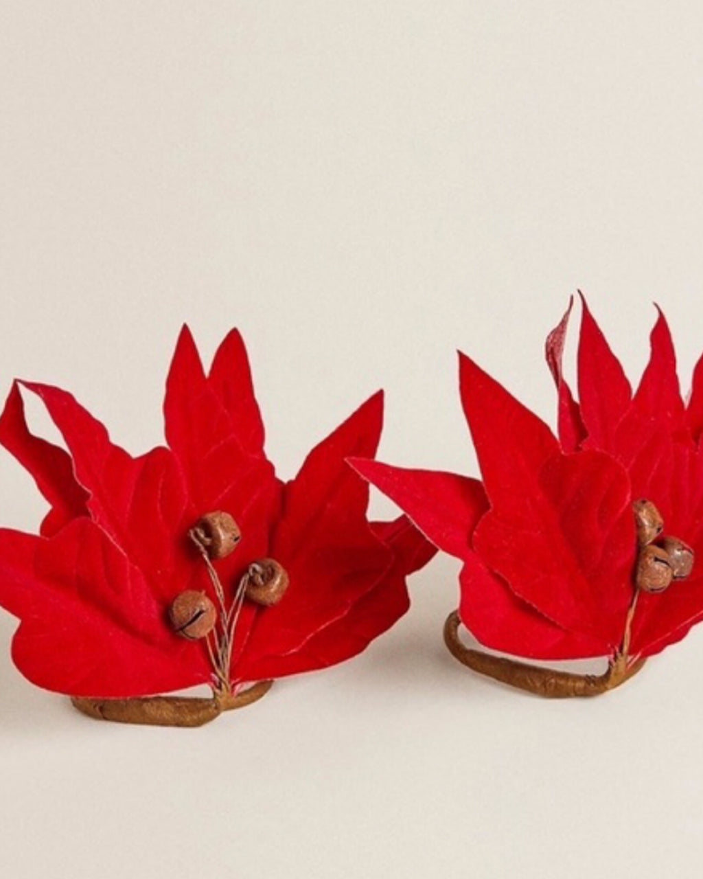 Floral Napkin Ring Holder Set Of 6
