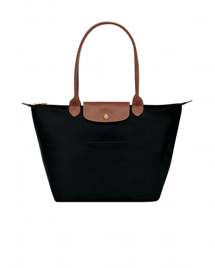 Le Pliage Classic Long Handle in Black (Medium / Large)