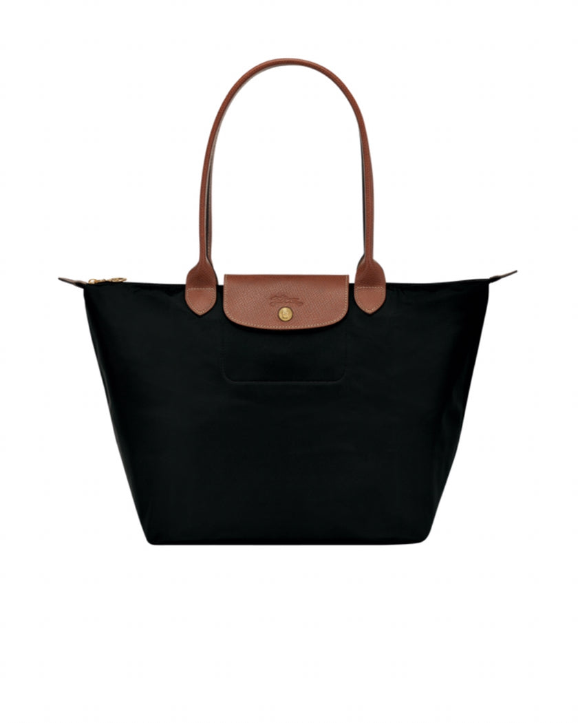 Le Pliage Classic Long Handle in Black (Medium / Large)
