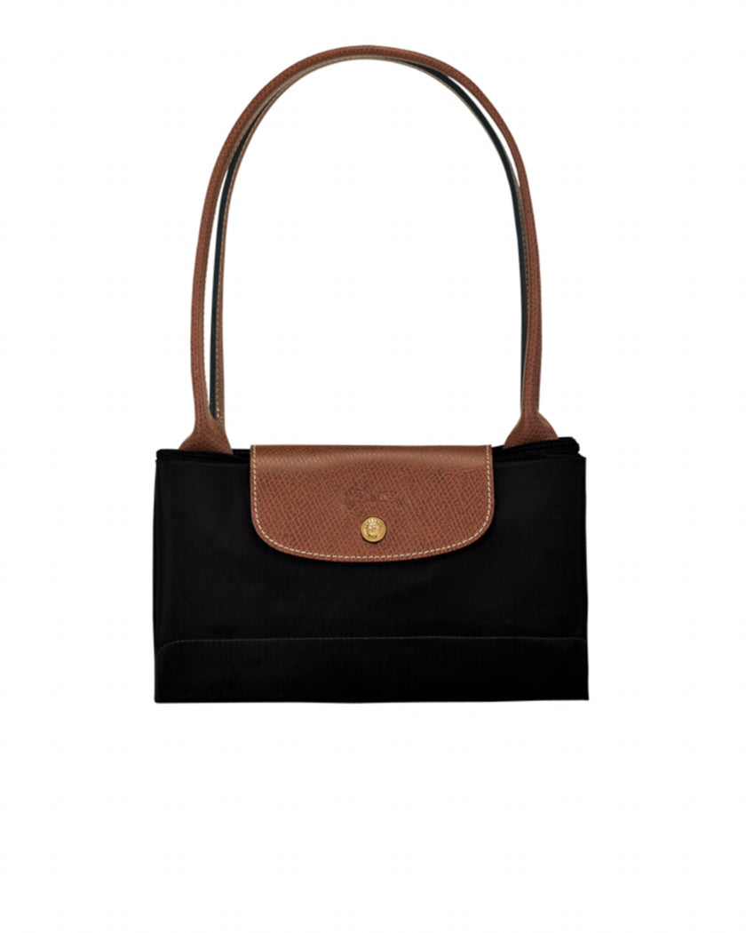 Le Pliage Classic Long Handle in Black (Medium / Large)