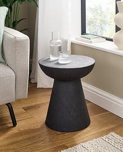Stone Effect Shape Side Table