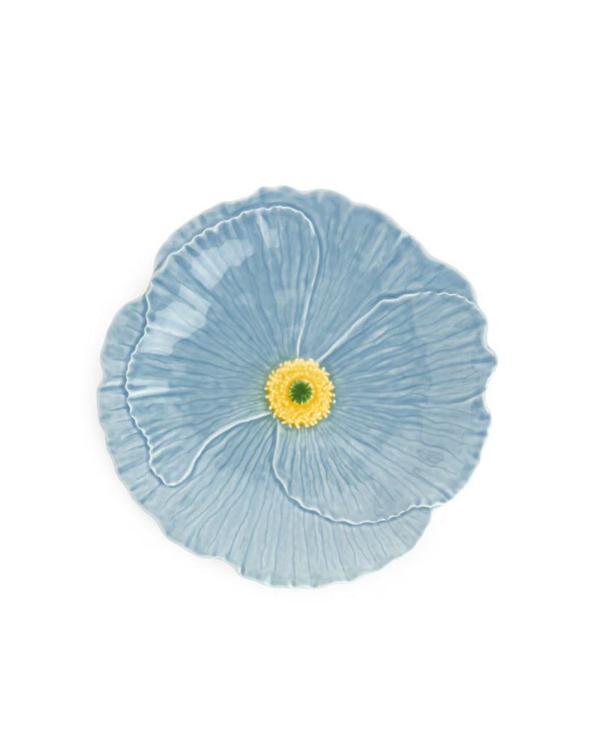 San Raphael Wild Flower Plate 29 cm In Baby Blue