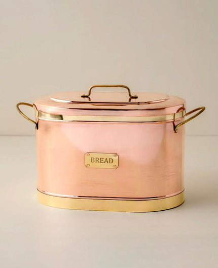 Magnolia Copper Bread Box