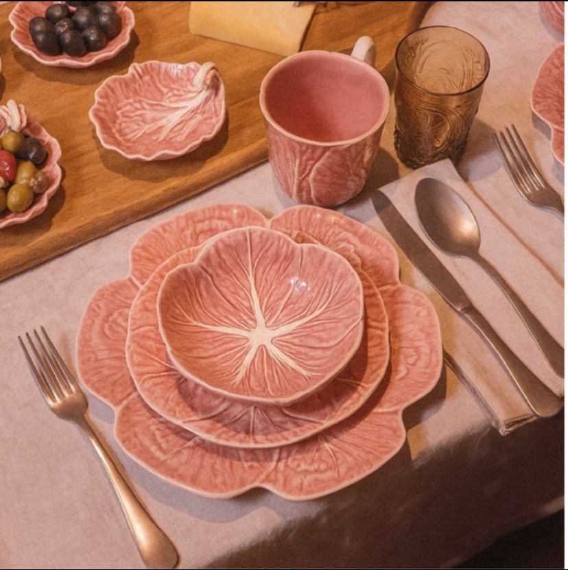 Pink Cabbage Dinner Plate 26cm