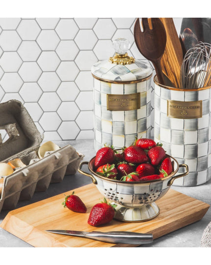 Sterling Check Small Colander