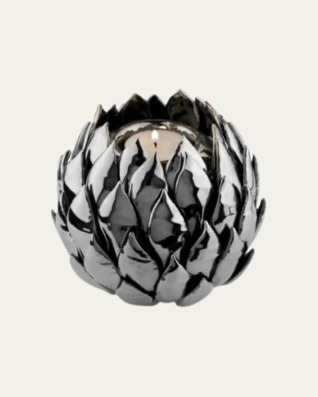 Silver Artichoke Candleholder