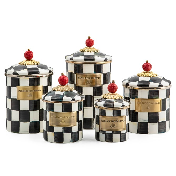 Courtly Check Canisters