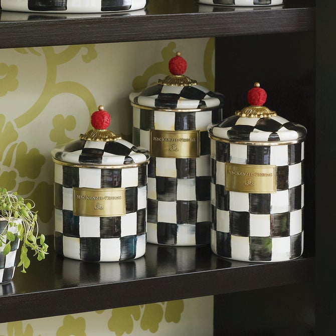 Courtly Check Canisters