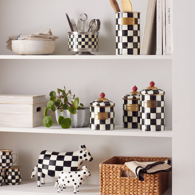 Courtly Check Canisters