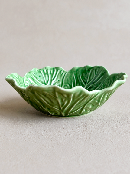 Green Cabbage Serving Bowl