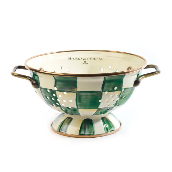 Emerald Check Colander
