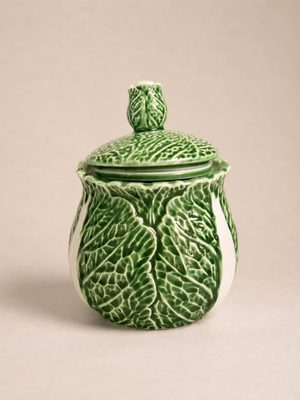 Green Cabbage Canister 16cm