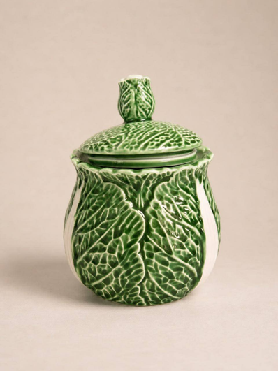 Green Cabbage Canister 16cm