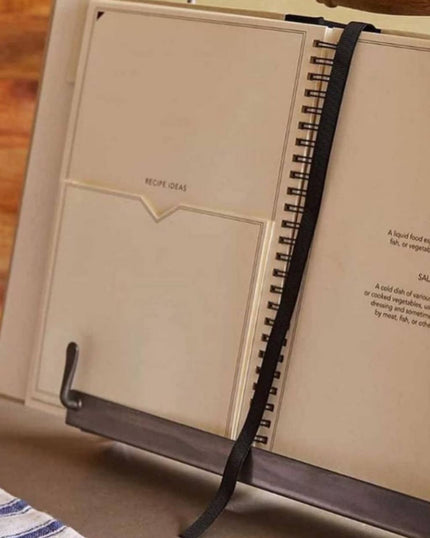 Wood and Iron Recipe Book/Tablet Stand