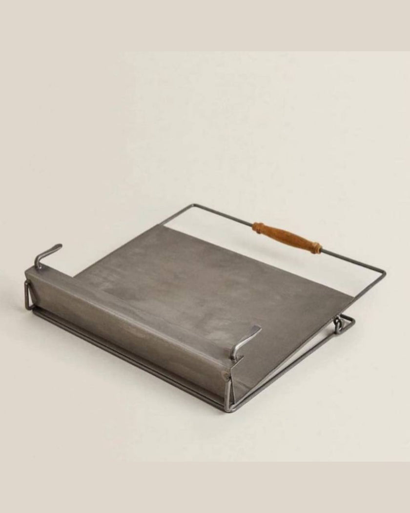 [imperfect]  Wood and Iron Recipe Book/Tablet Stand