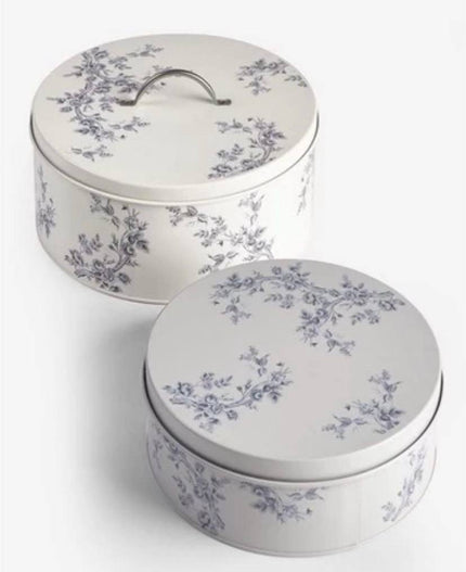 Set of 2 Floral Cake Tins