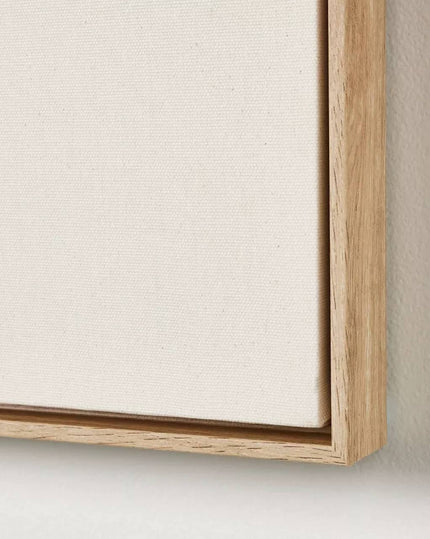 (Set of 2) 40cm x 50cm White Patches Embellished Wall Art Canvas with Frame