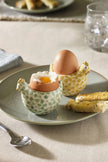Sage Green Set of 2 Pat and Peggy Chicken Egg Cups