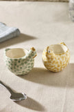 Sage Green Set of 2 Pat and Peggy Chicken Egg Cups