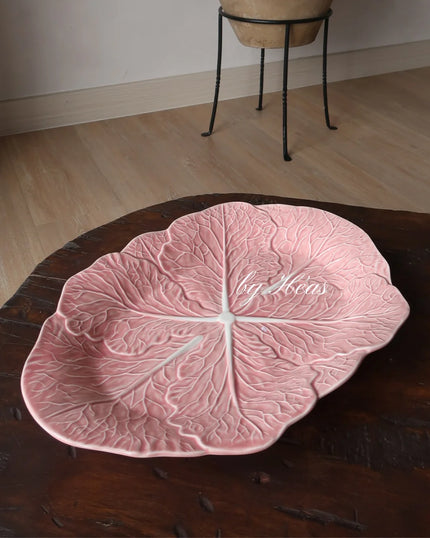 [Imperfect] Pink Cabbage Oval Platter