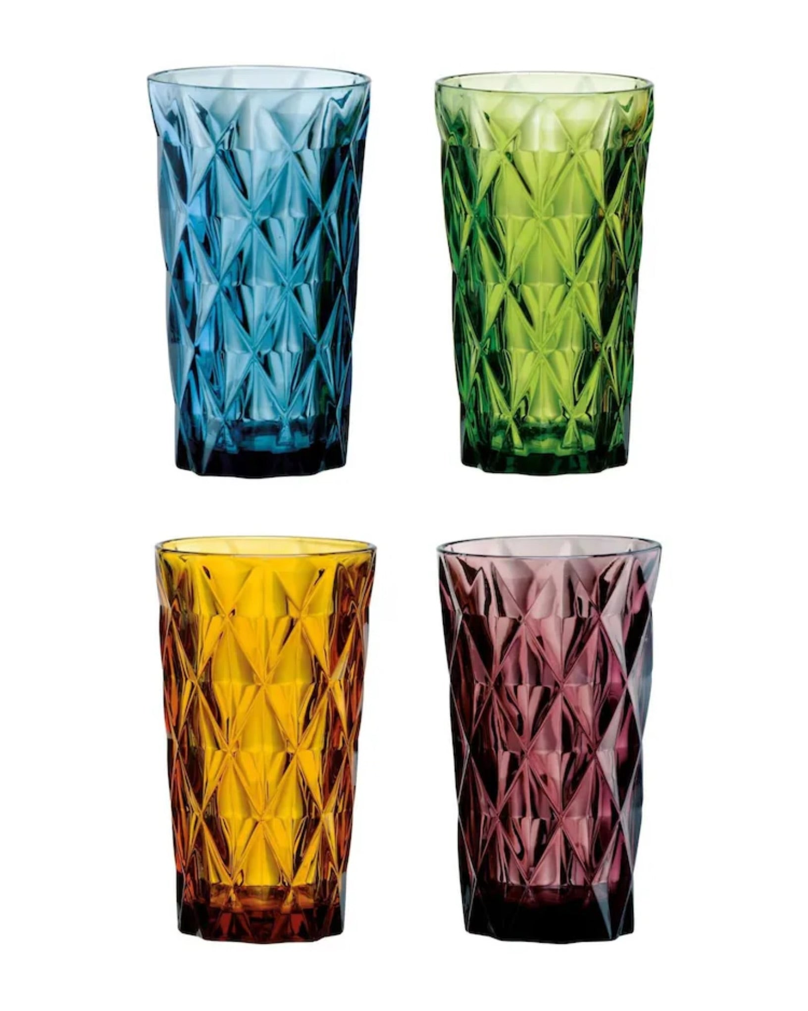 Artland Set of 4 Green Highgate Hiball Tumblers