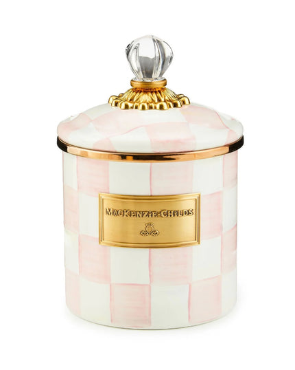 Rosy Check Enamel Canister (small)