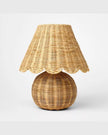Table Lamp with Woven Base and Woven Shade