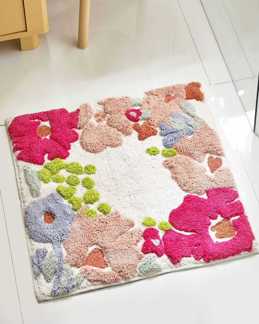 Floral Bathmat Square