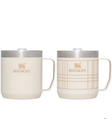 Stanley Set of 2 12 oz Classic Legendary Stainless Steel Mugs Best Beige