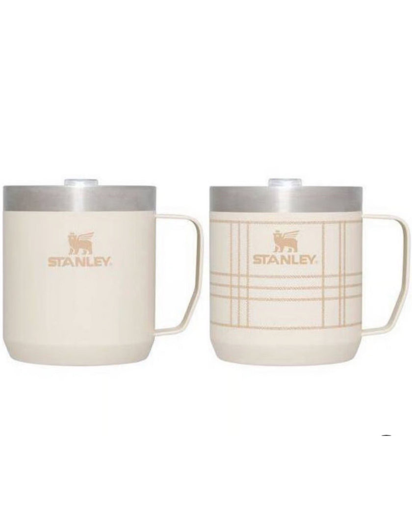 Stanley Set of 2 12 oz Classic Legendary Stainless Steel Mugs Best Beige