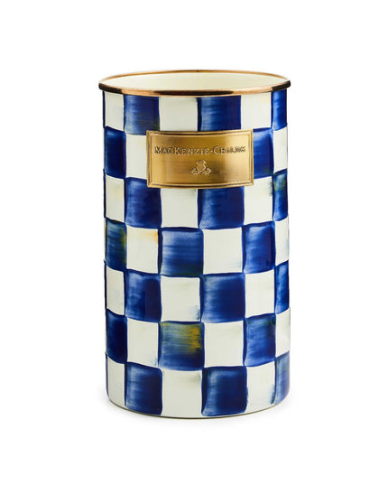 Royal Check Utensil Holder