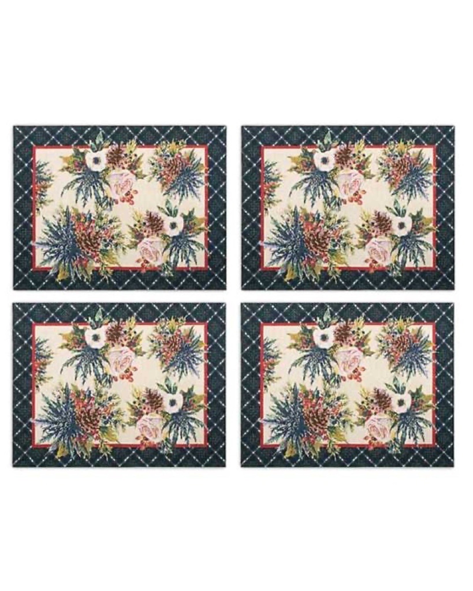 Highbanks Tapestry Floral Placemats Set