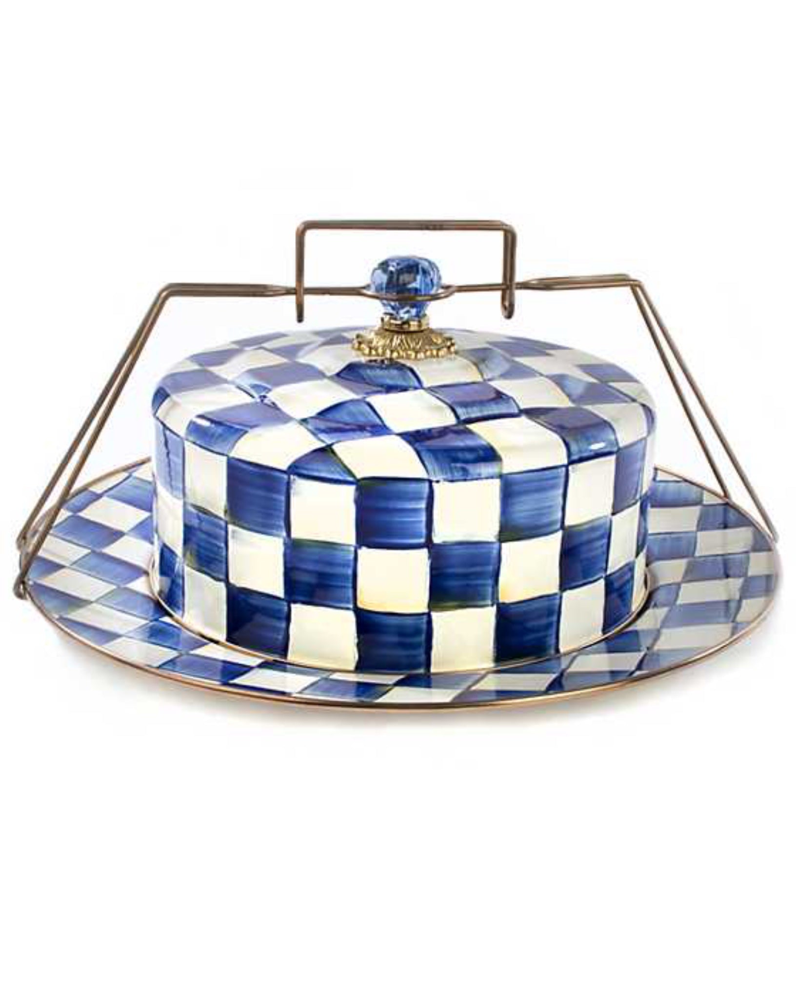 Royal Check Cake Carrier