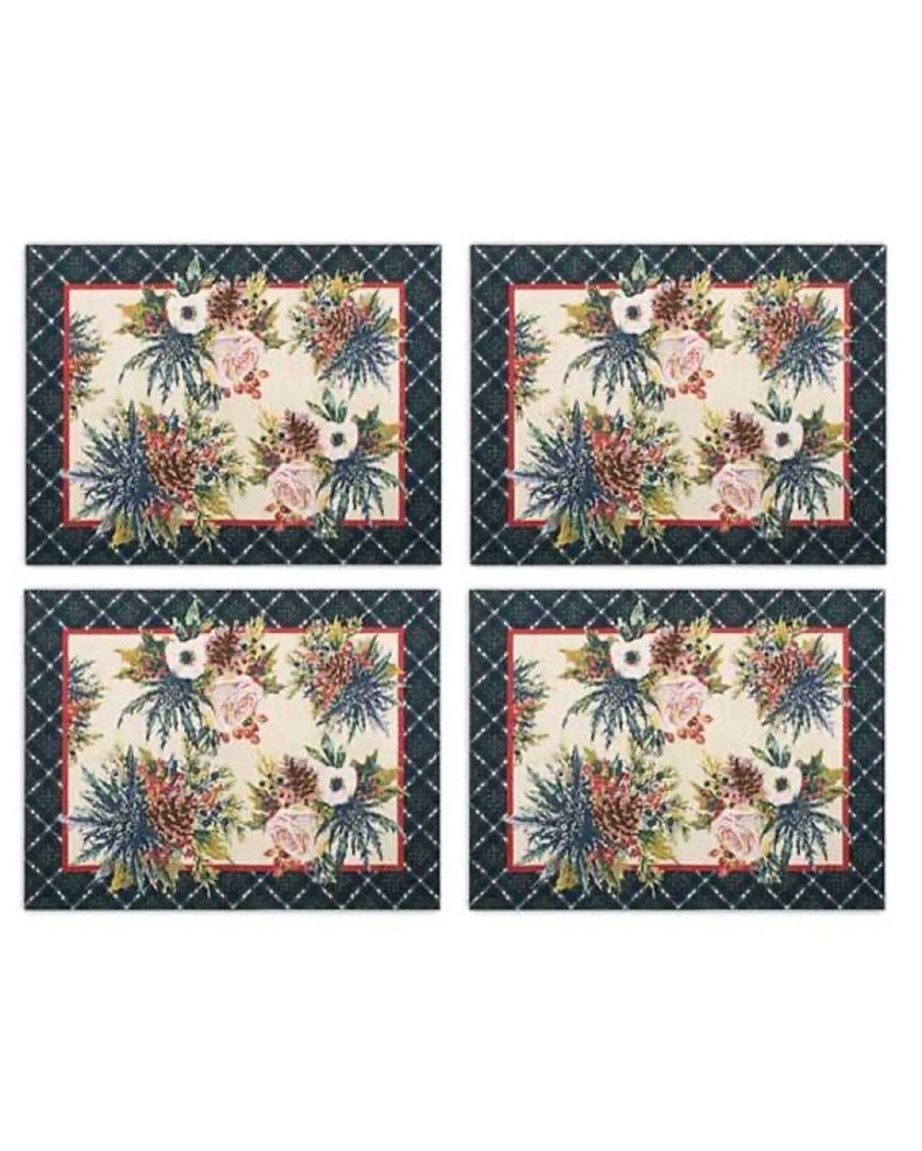 Highbanks Tapestry Floral Placemats Set