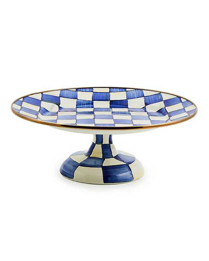 Royal Check Small Pedestal Platter
