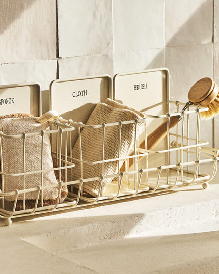 Set of 4 Cleaning Storage Set with Tray