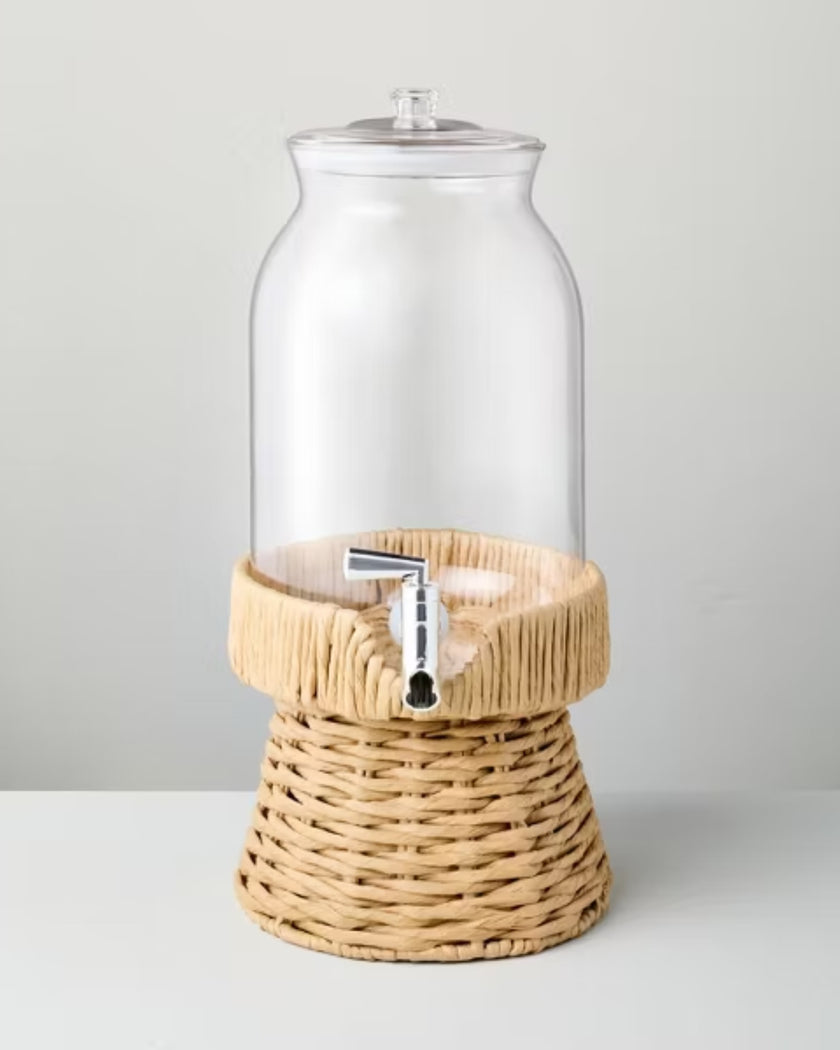 7L Drink Dispenser with Woven Stand (Stand Only)