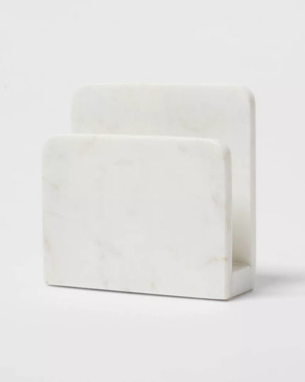 Marble Napkin Holder Off-White