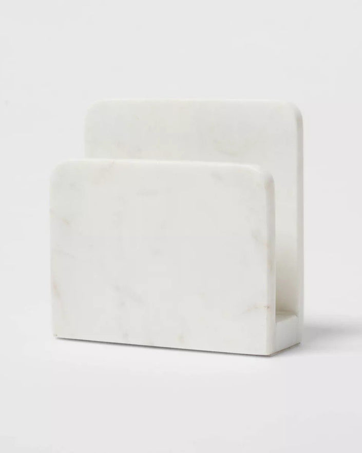 Marble Napkin Holder Off-White