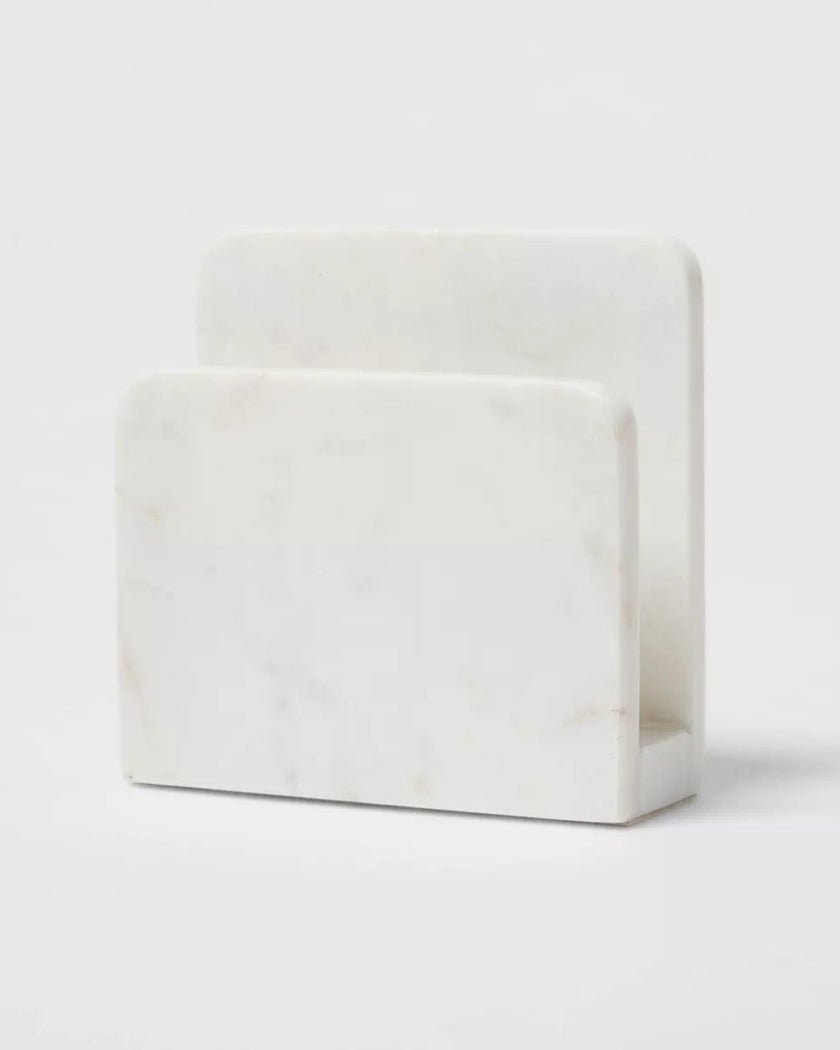 Marble Napkin Holder Off-White