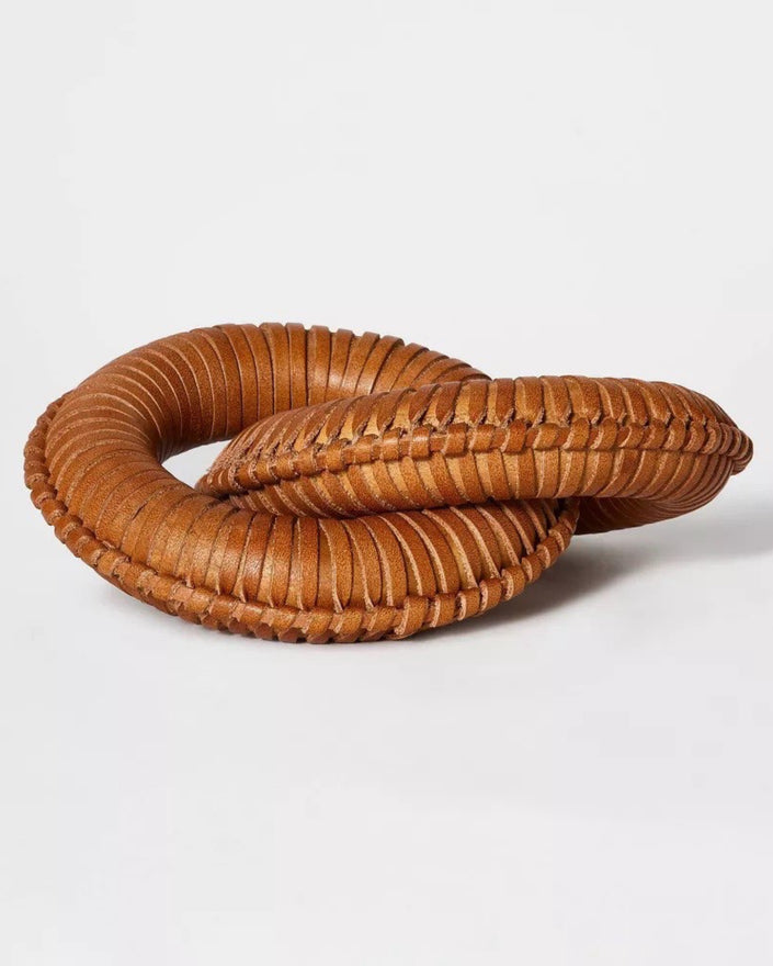 Round Leather Links