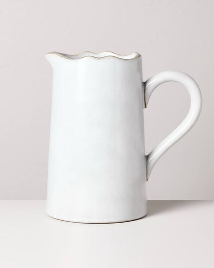 Carved Edge Pitcher Cream