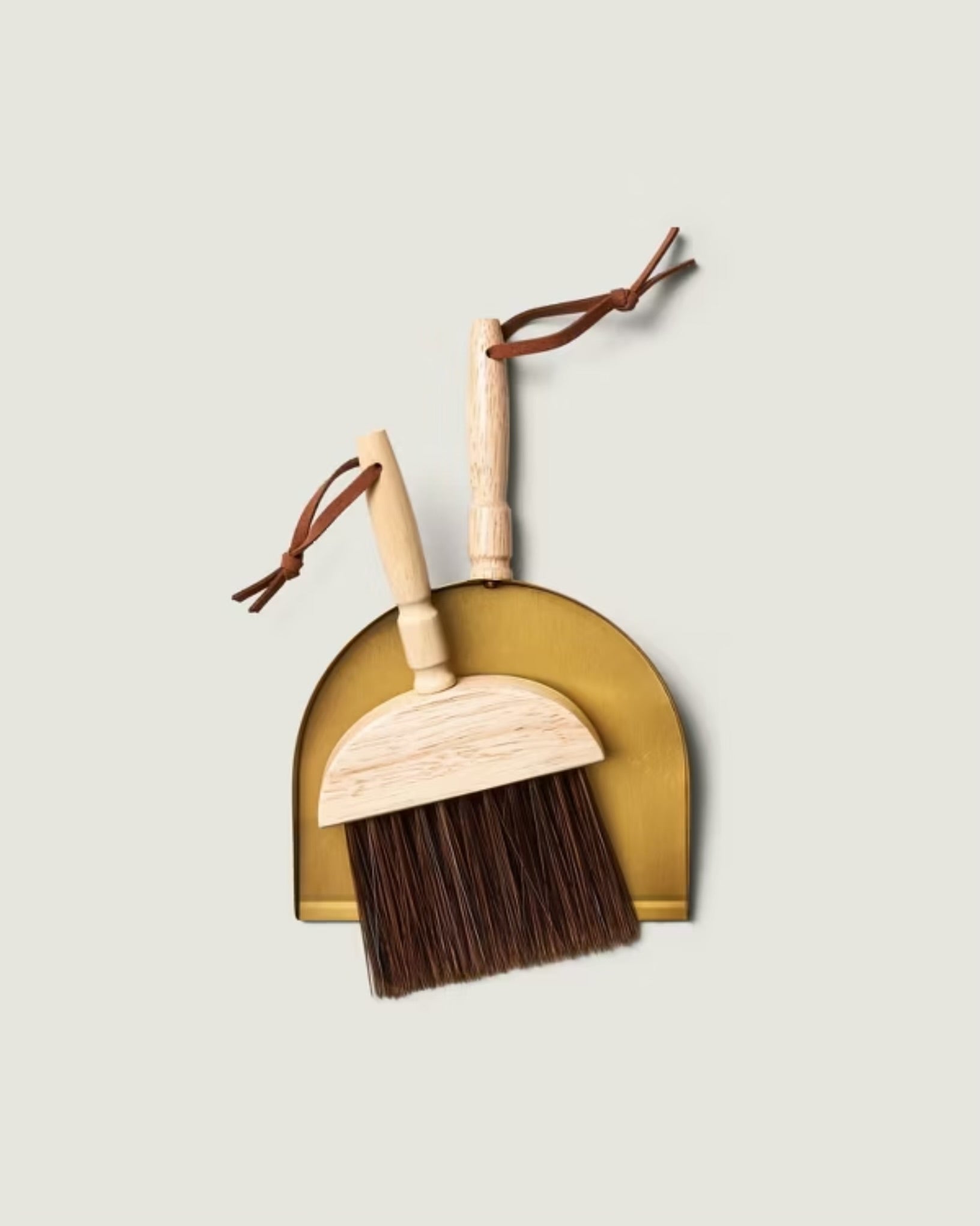 2 Piece Metal Hand Broom and Dust Pan Set