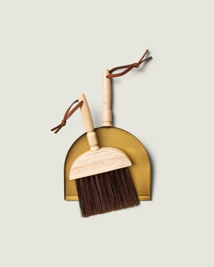 2 Piece Metal Hand Broom and Dust Pan Set