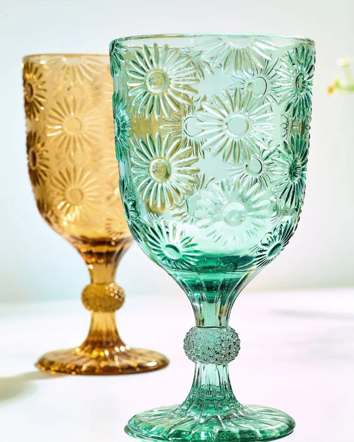 Laura Floral Pastel Tall Glasses