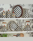 Courtly Check Enamel Tea Kettle